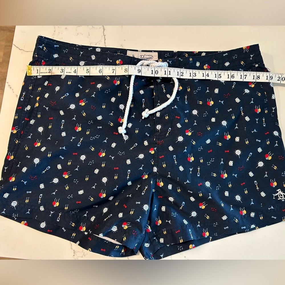 Original Penguin Men’s Swim Trunks with Cocktail Print Size 34